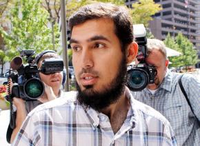 Najibullah Zazi arrives at FBI offices for questioning in September 2009