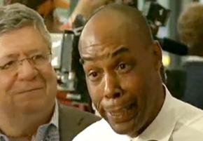 Mark Clements reacts to the conviction of former Chicago police Lt. Jon Burge